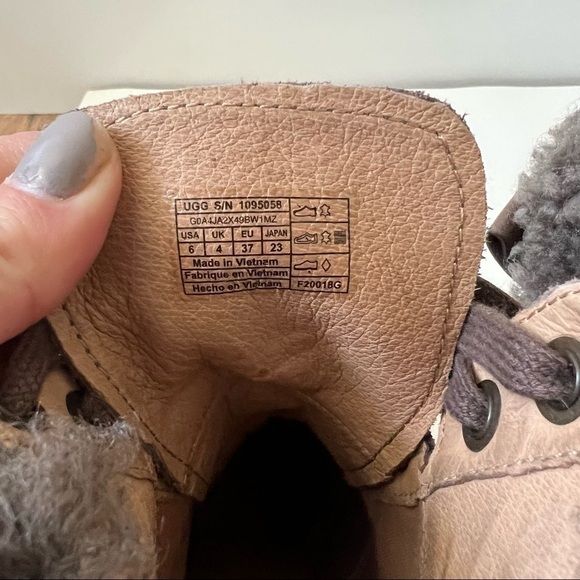 UGG Jaxon Suede Shearling Heeled Boots - Picture 12 of 14